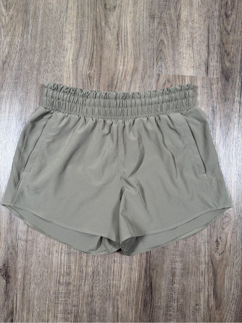 Under Armour Athletic Running Shorts - Olive Green, Size Small